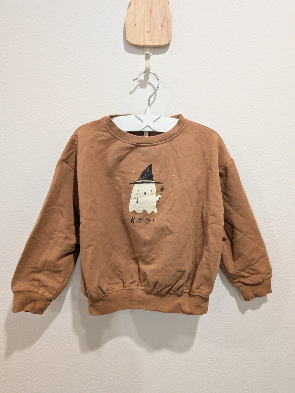 Quincy Mae Relaxed Fleece Sweatshirt - Boo 4/5